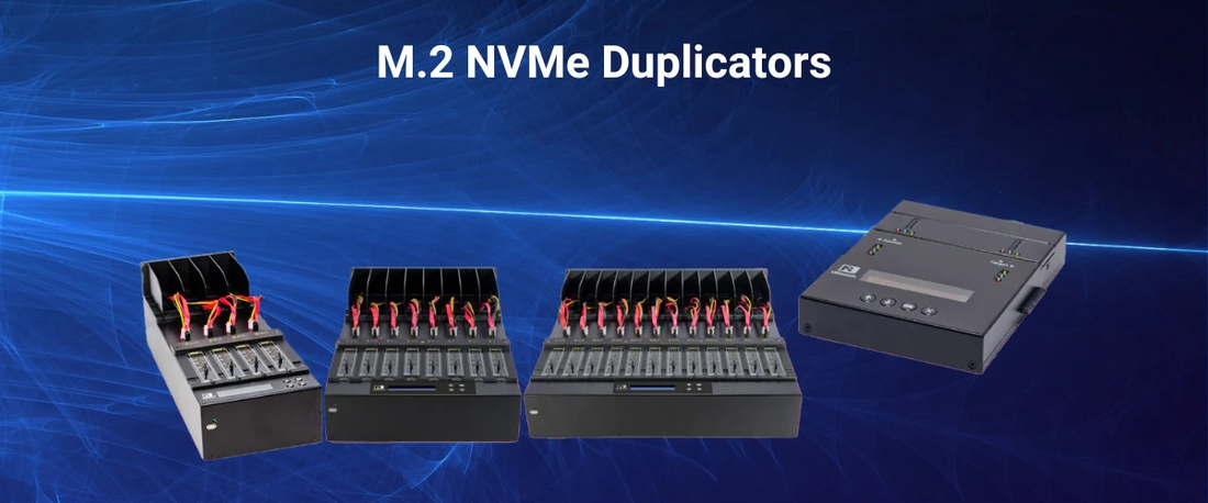 NVMe M.2 drive duplicator for high-speed data replication