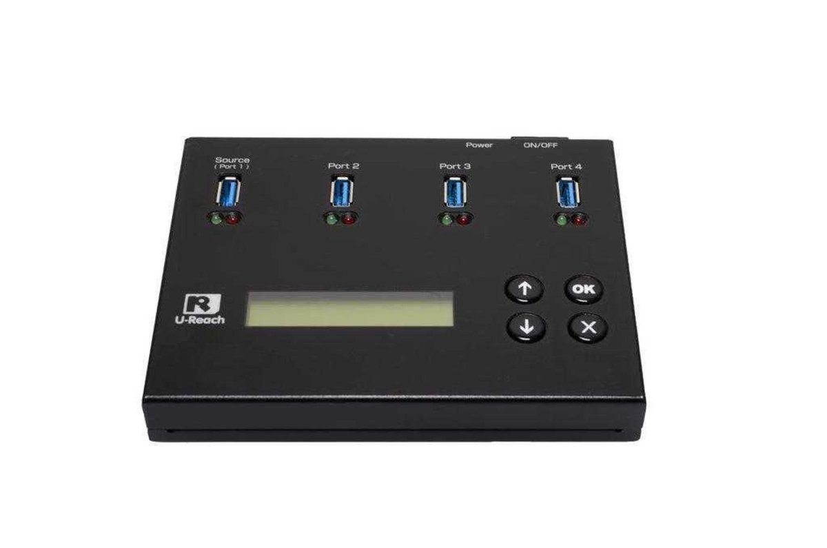 USB 3.2 Portable Flash Duplicator and Sanitizer 1 to 3 image 2 product photo