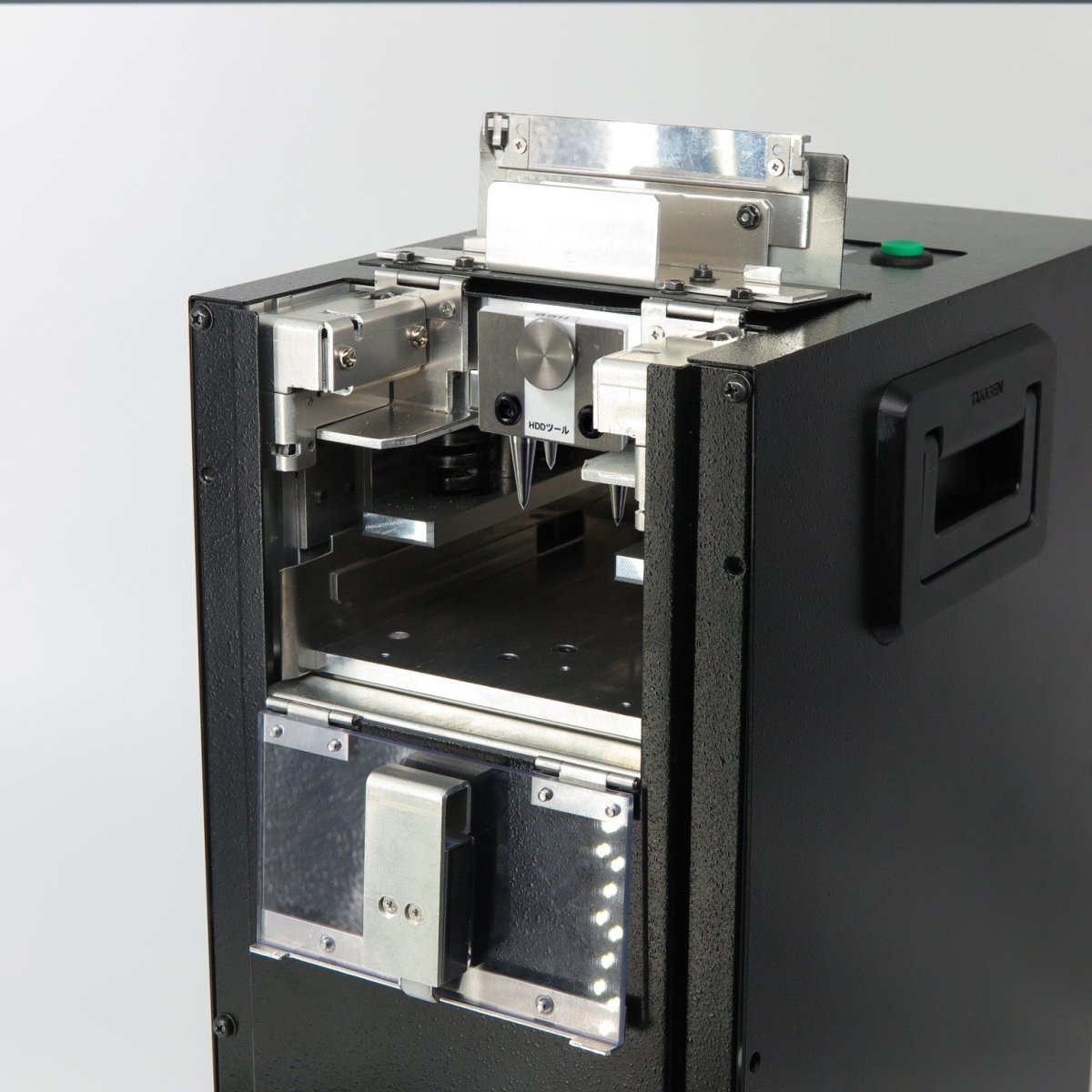 Automatic Hard Drive Destroyer | HDT04-JAB - 12-Ton Hydraulic Media Crusher image 3 product photo