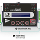 MiniSAS SAS Series 2.5″/3.5″ SATA/SAS HDD/SSD Duplicator and Sanitizer 1 to 1 image 3 product photo